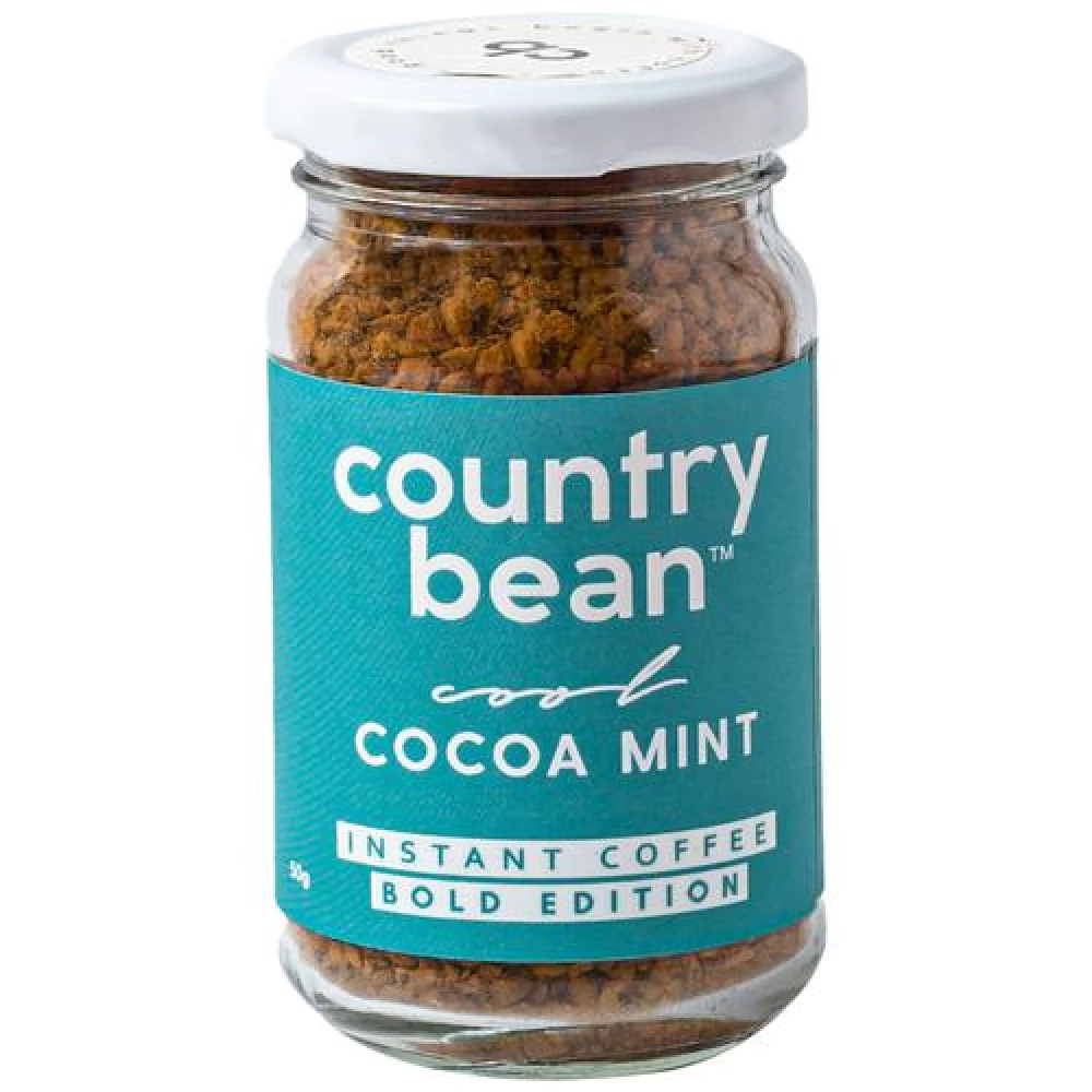 Country Bean Cool Cocoa Mint Bold Instant Coffee - 100percent Arabica, 50 g Bottle-1.webp